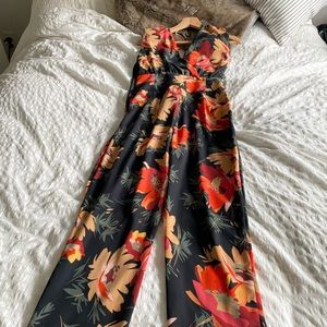 Zara floral print jumpsuit!